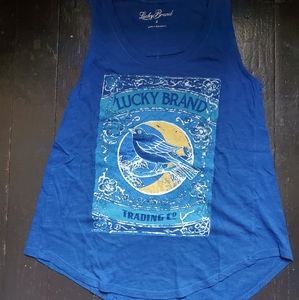 Lucky Brand Tank Top Blue Size S